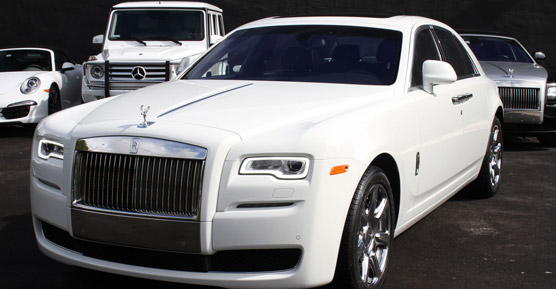 Melton Mowbray Rolls Royce Ghost Wedding Car